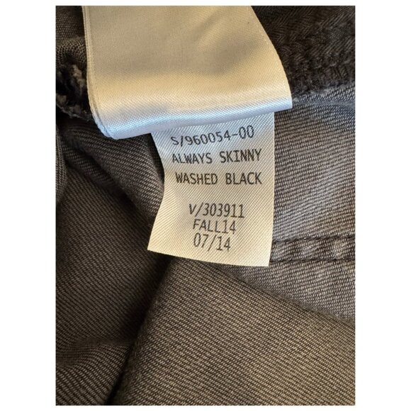 Gap Always Skinny Washed Black Jeans Size 27 Regular - Picture 4 of 5